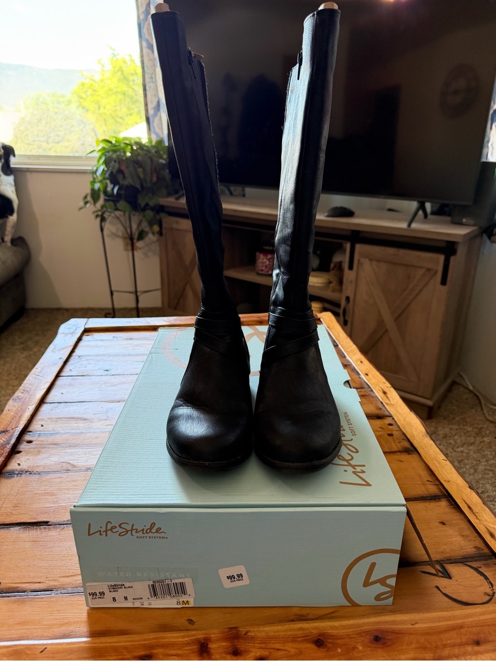 LifeStride Xtrovert Black Tall Boots Women’s Size 8M – Worn Once